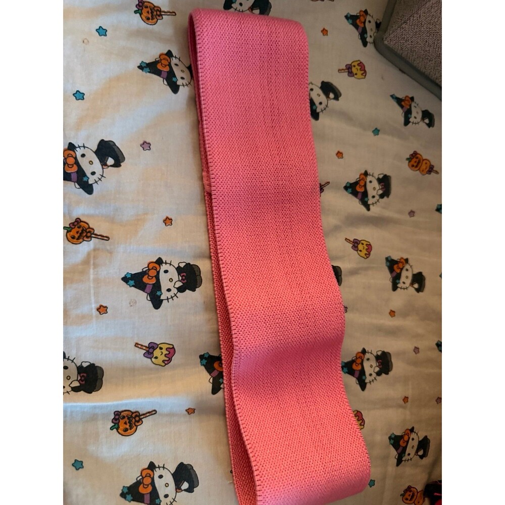 Pink Fabric Resistance Booty Band - Anti-Slip Exercise Band